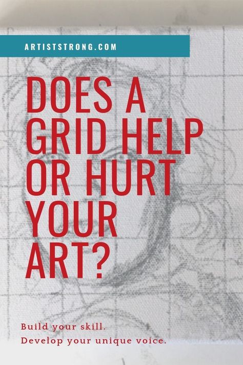 The grid method is a strategy employed by artists to help them create stronger compositions, and capture realistic scenes on their paper or canvas. Some people call it cheating. Some don’t. does a grid help or hurt your finished art? #mixedmediaart #artiststrong #painting #portraits #artlessons #artideas #arteducation Grid Drawing Practice Worksheet, Charcoal Supplies, Pastel Techniques, Working Artist, Drawing Grid, Strong Composition, Beginners Art, Drawing Instructions, Painting Portraits