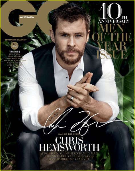 Chris Hemsworth Men Magazine Cover, Fashion Cover Magazine, Gq Magazine Covers, Snowwhite And The Huntsman, Thor Chris Hemsworth, Gq Australia, Gq Mens Style, Hemsworth Brothers, Sean O'pry