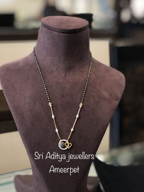 Small Earrings Gold, Mangal Sutra, Mangalsutra Chain, Creative Necklace, Black Beads Mangalsutra, Black Beads Mangalsutra Design, New Gold Jewellery Designs, Diamond Pendants Designs, Fancy Jewelry Necklace