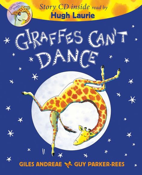 A book and CD edition of the much-loved picture book classic GIRAFFES CAN'T DANCE, with audio read by Hugh Laurie. Gerald the giraffe longs to go to the great Jungle Dance, but how can he join in when he doesn't know how to tango or two-step? Everyone knows that giraffes can't dance ... or can they? A funny, touching and triumphant story about being yourself and finding your own tune, GIRAFFES CAN'T DANCE has been a family favourite for 20 years. Gerald The Giraffe, Giraffes Cant Dance, Dance Books, Childrens Poetry, Poetry Anthology, Hugh Laurie, The Giraffe, Giraffes, He Is Able