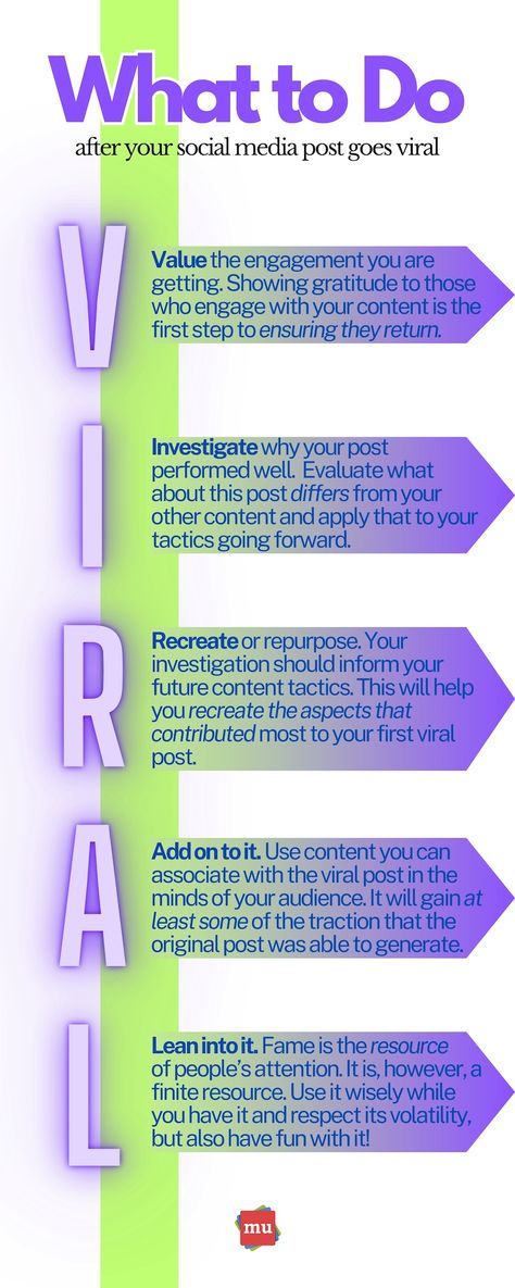 Social Media Marketing - What to Do If Your Social Media Post Goes Viral [Infographic] Viral Posts Social Media, B2b Marketing Strategy, Event Sponsorship, Advertising And Promotion, Seo Social Media, Marketing Website, Event Marketing, Viral Post, Social Platform