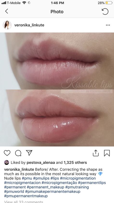 Lip Permanent Makeup, Lip Blushing, Lips Inspiration, Permanent Eyeliner, Facial Fillers, Esthetician Room, Nude Lips, Kissable Lips, Lip Tattoos