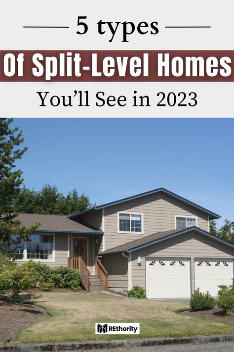 Split Level Transformation, Stacked Split Level Home, 4 Level Split Exterior Remodel, Split Level Second Floor Addition, Front To Back Split Level House Interior, Tri Level Addition Ideas, Exterior House Colors Split Level, Split Level Addition Ideas Second Story, Split Level Exterior Paint Color Schemes