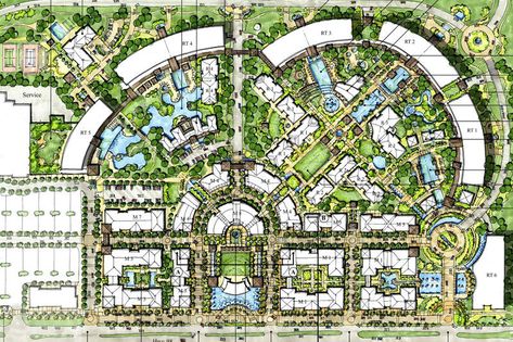 Destin Town Center Nova Southeastern University, Landscape Architecture Plan, Southeastern University, Corporate Interior Design, Landscape Design Drawings, Urban Design Architecture, Urban Design Concept, Hospital Architecture, Landscape Architecture Drawing