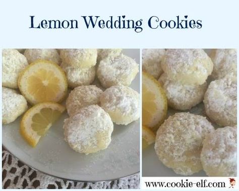 Wedding Cookies Recipe, Fundraiser Food, Hand Held Food, Lemon Wedding, Lime Recipes, Cookies Easy, Bar Cookies, Snack Items, Lemon Cookies