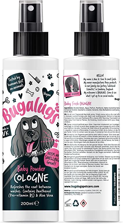 Baby Powder fragrance spray dog perfume Dog Paw Cream, Dog Deodorant, Dog Cologne, Dog Perfume, Dog Skin Care, Smelly Dog, Dog Spray, Vegan Dog, Dog Smells