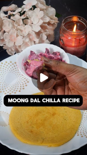 Dietician Kajal Aggarwal ✨Clinical Dietician ✨PCOD Expert. on Instagram: "Here’s how you can make a delicious and healthy **Moong Dal Chilla**:

1. **Soak Moong Dal**: Soak 1 cup of yellow moong dal in water for 2-3 hours.
2. **Blend into Batter**: Drain the soaked dal and blend it with a little water to form a smooth batter and add 1 tsp salt in it.
3. **Add Spices**: add green chilli and ginger.
4. **Add Veggies**: Optionally, add finely chopped onions, green chilies, coriander, and grated carrots to the batter.
5. **Heat the Pan**: Heat a non-stick pan and lightly grease it with oil.
6. **Spread Batter**: Pour a ladle of batter and spread it evenly like a pancake.
7. **Cook**: Cook on medium flame until golden brown on both sides.
8. **Serve**: Serve hot with chutney or yogurt!

Perfect Moong Dal Pancakes, Dal Chilla, Moong Dal Chilla, Moong Dal, Green Chilli, Green Chilies, Non Stick Pan, Chopped Onions, Golden Brown