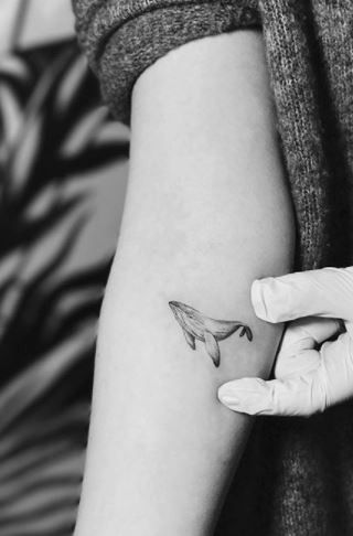 Whale Eye Tattoo, Ocean Micro Tattoo, Delicate Whale Tattoo, Small Humpback Whale Tattoo, Wale Tattoos Minimalist, Grey Whale Tattoo, Tiny Whale Tattoo, Humpback Tattoo, Simple Whale Tattoo