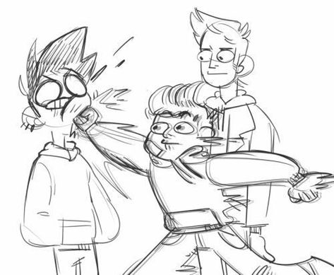 Edd Eddsworld, Animation Drawing Sketches, Eddsworld Memes, Punch In The Face, Face Drawing Reference, Pooh Quotes, Punch Art, Face Expressions, Animated Drawings