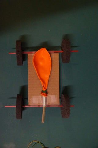 Balloon Rocket Cars : 9 Steps (with Pictures) - Instructables Ballon Rocket, Stem Balloon Car, Ballon Rocket Experiment, Balloon Racers Science, Self Inflating Balloon Science Project, Straw Rocket, Rocket Car, Balloon Rocket, Valentine Banquet