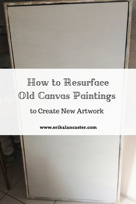 How To Redo A Canvas Painting, Paint Over Painting, Large Diy Painting Ideas, Old Canvas Makeover, Paint Over Old Painting, How To Paint Over A Canvas Painting, How To Repaint Over A Canvas Painting, Repainting A Canvas Picture, Painting Over Canvas Art