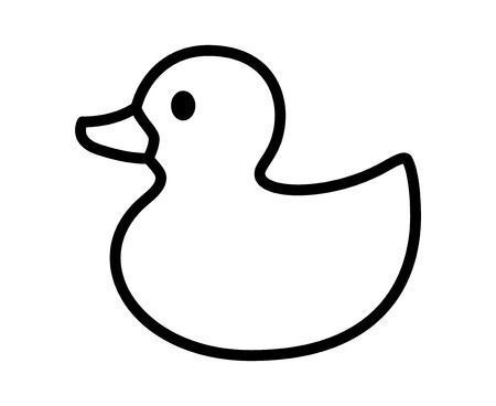 Beak Drawing, Rubber Duck Drawing, Tiara Drawing, Duck Outline, Duck Coloring Pages, Icon For Apps, Drawing Outlines, Duck Clipart, Duck Rubber