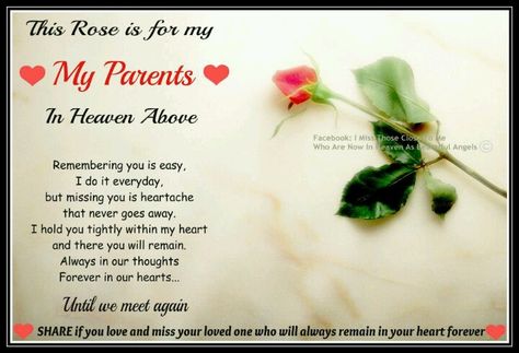 I miss you Mom and Dad, every day! Miss My Aunt In Heaven, Quotes About Missing, Son In Heaven, Sister In Heaven, Miss You Images, Mother In Heaven, Grandparents Quotes, Missing Quotes, Miss You Dad