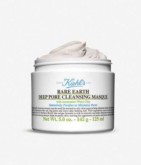 Kiehls Clay Mask, Kiels Skincare, Khiels Skincare, Kiehls Mask, 2023 Skincare, Kiehls Skincare, Freetime Activities, Pore Mask, Skin Aesthetics