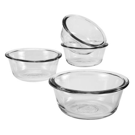 Anchor Hocking 6oz Custard Cups, 4 pack Custard Cups, Glass Bakeware, Prep Bowls, Individual Desserts, Baking Dishes, Espresso Makers, Specialty Knives, Stainless Steel Cookware, Old Fashioned Glass