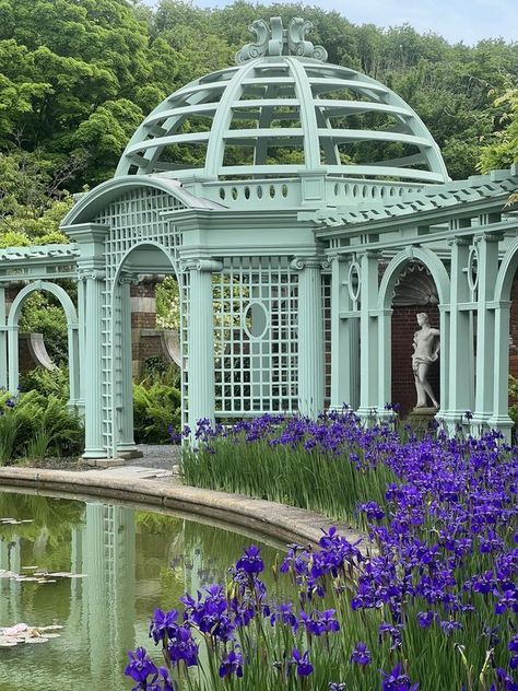 Mansions of the Gilded Age | Walled garden at Old Westbury Gardens, Long Island, NY | Facebook Old Westbury Gardens, Westbury Gardens, Oheka Castle, Mansion Tour, Old Westbury, Island Hotel, The Gilded Age, Jerry Seinfeld, Formal Garden