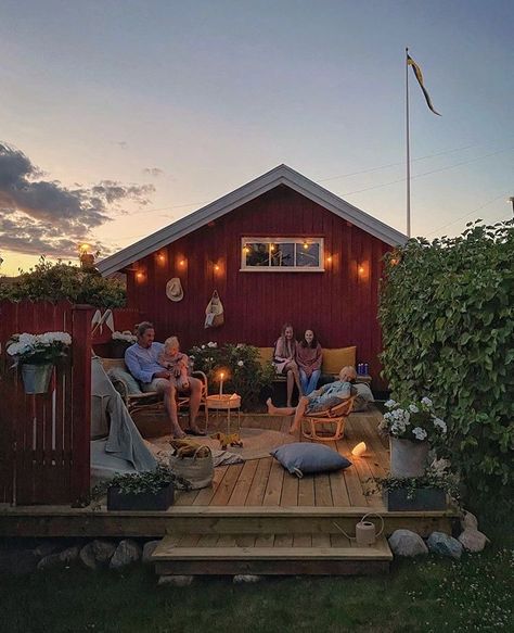 Red House, The Deck, House Goals, House Inspo, Country Life, Farm Life, My Dream Home, Summer House, Future House