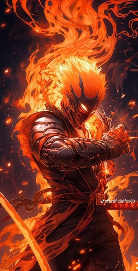 Naruto Drawings Easy, Fire Demon, Marvel Villains, Anime Dragon Ball Goku, 다크 판타지, Demon Art, Concept Art Character, Fantasy Armor, Armor Concept