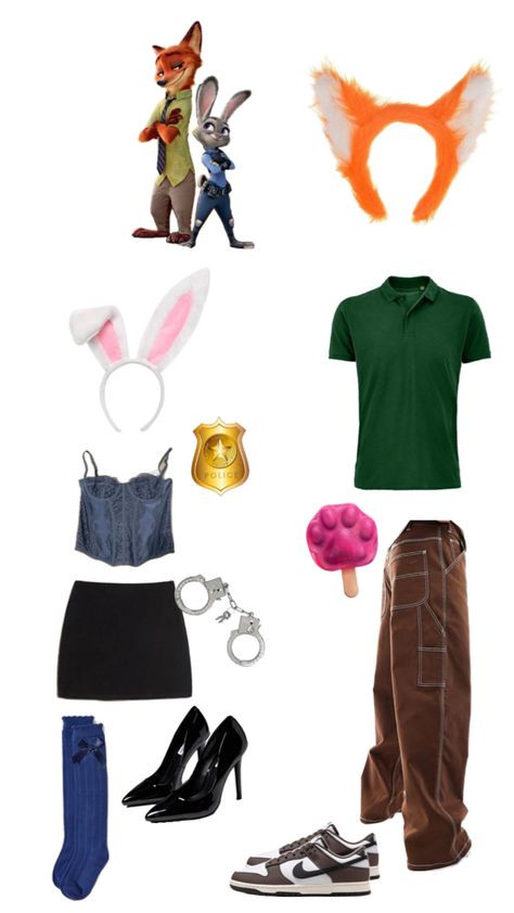 Halloween Couple Costume Ideas Halloween Couple Costume Ideas, Zootopia Costume, Couple Costume Ideas, Halloween Couple Costume, Costume Couple, Halloween Couple, Couple Costume, Couple Halloween, Zootopia