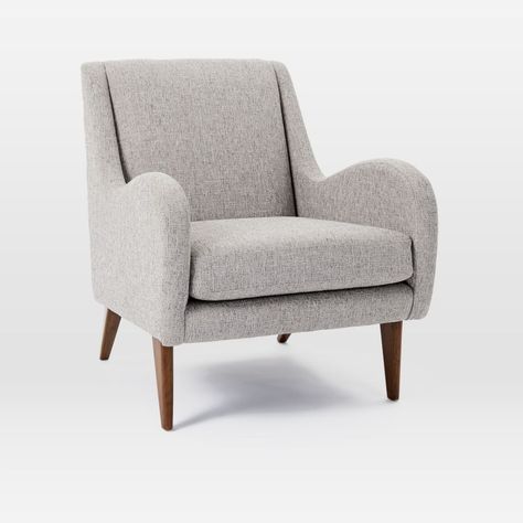 Sebastian Chair | west elm Canada Grey Chair Bedroom, Poltrona Design, Leather Swivel Chair, Oversized Chair, Armchair Furniture, Room Planning, Single Sofa, Sit Back And Relax, Art Furniture