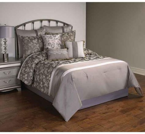 Picture of AUGUSTUS 10 PIECE KING LINEN SET Queen Size Comforter Sets, King Size Comforter Sets, Home Maker, King Size Comforters, Queen Size Comforter, Quilted Pillow Shams, Platinum Grey, Bob's Discount Furniture, Ruffle Bedding