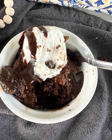 Air Fryer Chocolate Cake, Chocolate Cake For One, Cake For One Recipe, Recipe Diaries, Mini Chocolate Cake, Small Oven, Air Fryers, Chocolate Cake Recipe, Chocolate Cupcakes