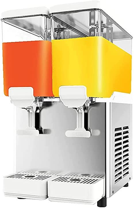 MNSSRN Hot and Cold Dual Temperature Automatic Two-Cylinder Cold Drink Machine, Large Capacity Self-Service Hot Drink Juice Machine Self-Service Juice Ice Tea Beverage Dispenser Stainless Steel Drink Machine, Juice Machine, Iced Tea Drinks, Salad Maker, Glass Beverage Dispenser, Dispenser Design, Juice Dispenser, Drink Juice, Catering Industry