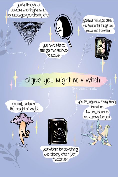 signs you might be a witch: your intuitive, you have lucid dreams, you love being in nature, you avoid crowds, you have a sense of your own energy, you love learning and feel drawn to knowledge...  Learn more by clicking the link and reading our witchy blog  #witch #witchtips #signsyoumightbeawitch Signs You Are A Witch, Signs Your A Witch, Signs You're A Witch, Signs Of A Witch, Dionysus God, God Dionysus, Being A Witch, Being In Nature, Nature Witch