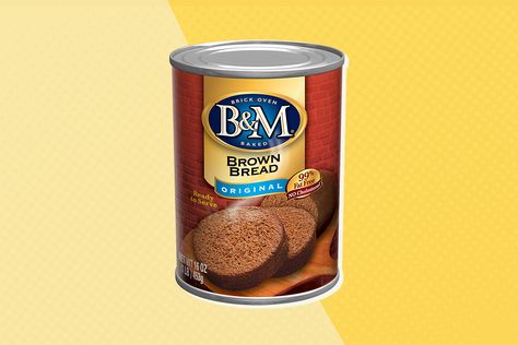 Canned Bread, Canned Brown Bread, Boston Brown Bread Recipe, Bread In A Can, Boston Brown Bread, Brown Bread Recipe, Canned Baked Beans, Canned Meats, Boston Baked Beans