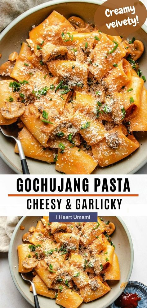 Gochujang Recipes, Umami Recipes, Gochujang Pasta, Gochujang Recipe, Vodka Sauce Pasta, Potassium Foods, Asian Dinner, Healthy Asian, Paleo Meal Prep