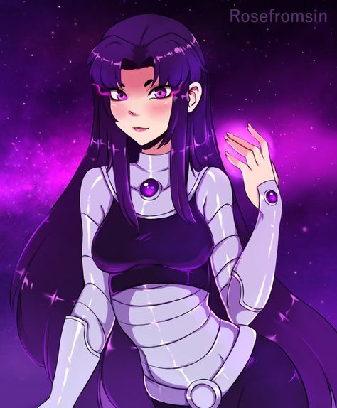 Teen Titans Blackfire, Goth Babe, Starfire And Raven, Sonamy Comic, Original Teen Titans, Dc Comics Girls, Teen Titans Fanart, Teen Titan, Raven Teen Titans