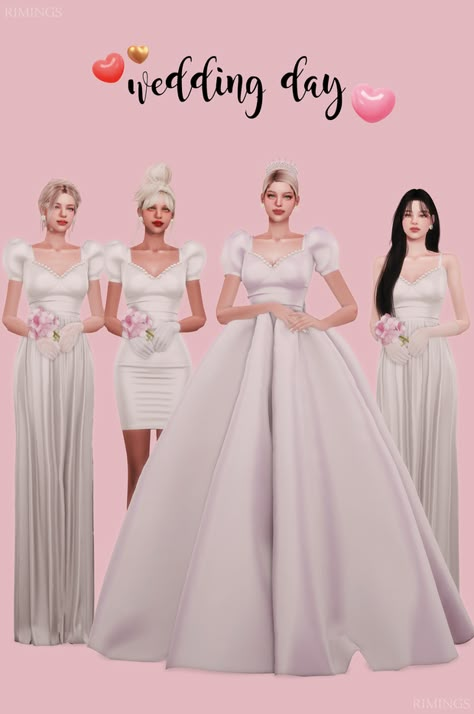 Sims 4 Wedding Dress, Sims 4 Cc Folder, Sims 4 Dresses, Sims4 Clothes, Sims 4 Cc Packs, Floral Wedding Dress, Normal Map, Sims 4 Collections, Best Sims