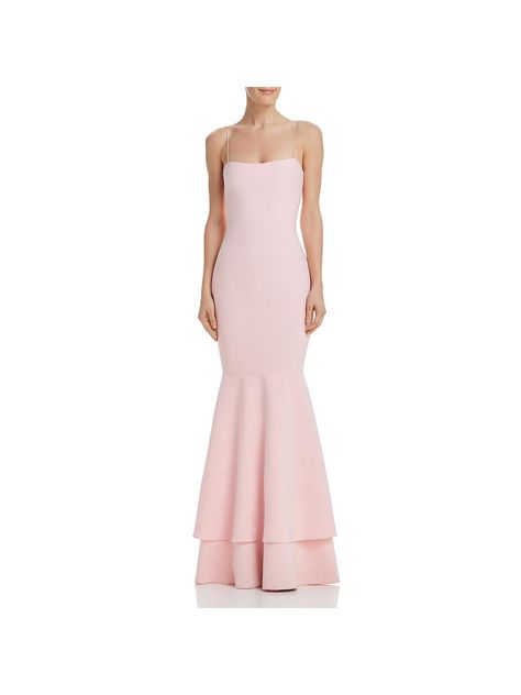 Likely Womens Aurora Spaghetti Straps Layered Evening Dress #Ad #Spaghetti, #sponsored, #Aurora, #Womens Pink Gown, Shorts Pattern, Blush Pink Dresses, Evening Dress Floor Length, Formal Dresses Gowns, Pink Gowns, Gowns Online, Mermaid Gown, Maxi Dress Formal