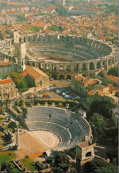 Roman Arenas, Arles, France ~ Some of the best preserved architecture of the Roman Empire in the world. Arles France Aesthetic, Imperiul Roman, France Lyon, Arles France, Roman Architecture, Southern France, Going Places, Provence France, Travel Photo