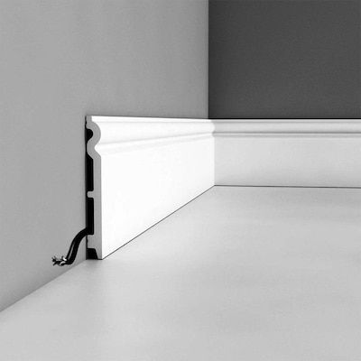 Waterproof Baseboard, Baseboard Styles, Baseboard Moulding, Baseboard Trim, Baseboard Molding, Orac Decor, Floor Trim, Plastic Trim, Diy Home Repair