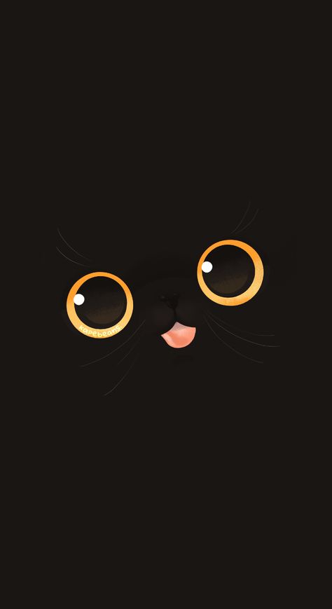 Black Cat Cute Wallpaper, Cute Black Cat Cartoon, Black Cat Art Wallpaper, Cute Black Cat Wallpaper, Black Cat Wallpaper Iphone, Black Cat Background, Black Cat Wallpaper, Black Cat Cartoon, Wallpaper Gatos