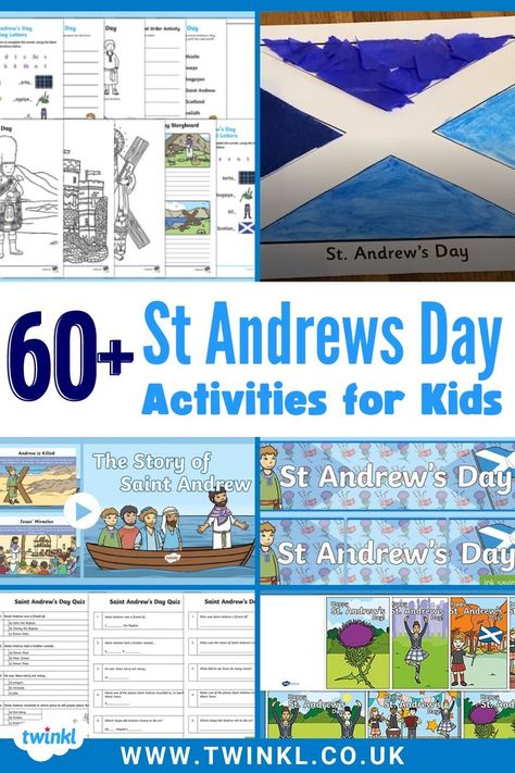 St Andrews Day Activities for Kids St Andrews Activities For Kids, St Andrews Day Activities, St Andrews Day Crafts For Kids, St Andrews Day Activities For Kids, St Andrews Day, Saint Andrew, Sequencing Worksheets, Saint Andrews, Eyfs Activities