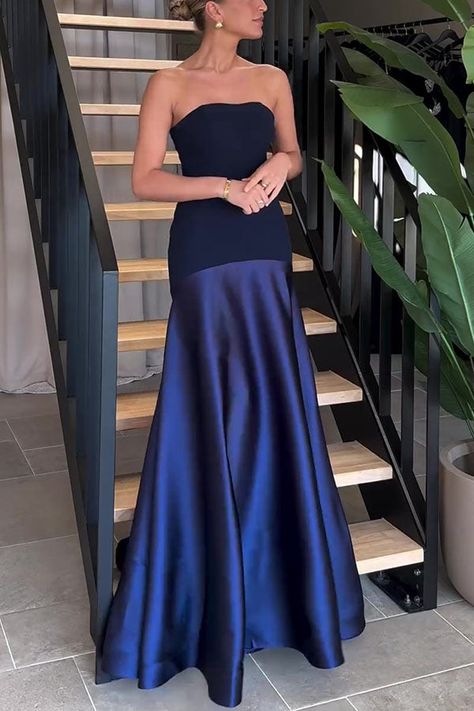 Prom dresses long blue