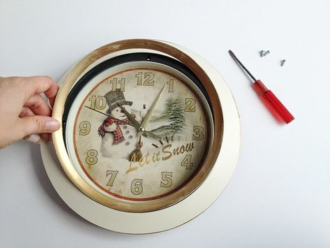 Creative Reuse Ideas: Thrifted Clock Redo - Maker Mama Upcycled Clocks Ideas, Kitchen Aisle, Reuse Ideas, Old Wall, Wall Clocks, The Kitchen, Wall Clock, Clock, Wall