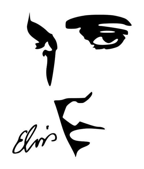 Pin on SVG Elvis Tattoo, Silhouette Nails, White Drawing, Silhouette Stencil, Hur Man Målar, Scroll Saw Patterns, Lasercut Design, Black And White Drawing, Stencil Art