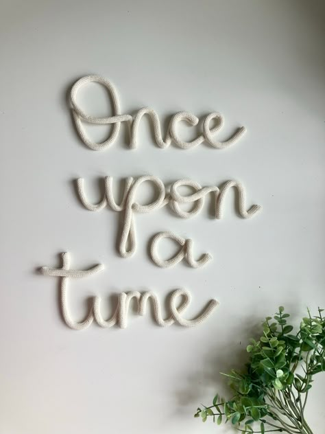 Once upon a time sign-perfect for nursery or book nook decor Playroom Living Room Wall Decor, Once Upon A Time Wood Sign, Classroom Reading Corner Ideas, Book Shelves Nursery, Storybook Nursery Theme, Literary Nursery, Nursery Reading Corner, Reading Corner Bedroom, Kids Playroom Wall Decor