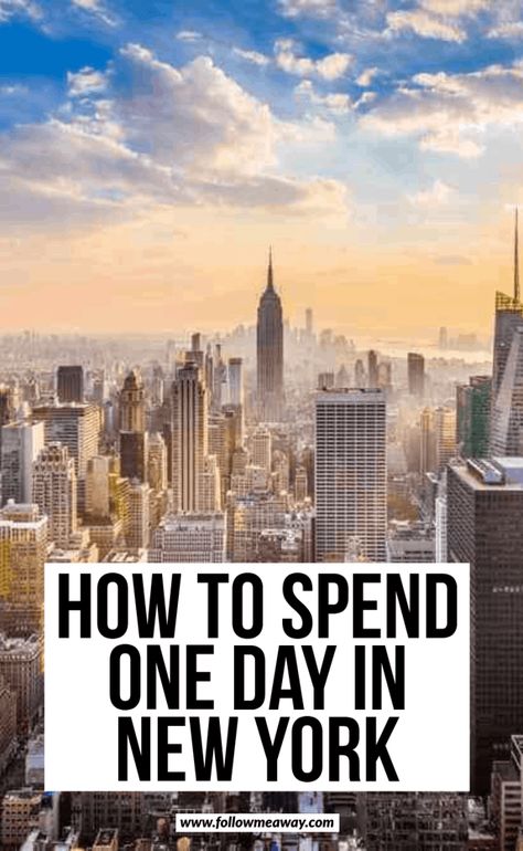 New York Sites To See, A Day In Nyc, What To Do In Manhattan, A Day In New York City, New York City In A Day, New York In A Day, New York City Day Trip, One Day In New York City, 1 Day In New York City