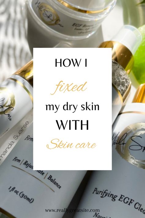 Dry patches, redness, itchy . No matter what I did or used I could never heal my dry skin. Until I found this line ! #dryskincaretips #dryskincare #skincareroutine #skincaretips #skincareproducts #skincareaesthetic Dry Textured Skin, Dry Scaly Skin, Clear Skin Fast, Dry Skincare, Textured Skin, Skin Care Line, Scaly Skin, Dry Skin Care, My Skin