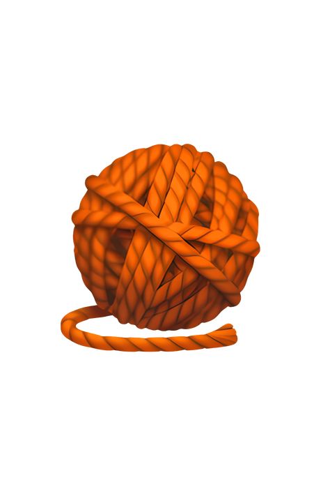 The emoji 🧶 depicts a ball of yarn. The ball is made up of multiple strands of yarn that are wound together in a circular shape. The color of the yarn may vary depending on the platform, but it is typically depicted as a light shade of brown or beige. The texture of the yarn is also visible, with small bumps and loops visible on the surface of the ball. Overall, the emoji accurately represents the appearance of a ball of yarn. Fall Emojis, Emoji Aesthetic, Ios Emojis, Png Emoji, Aesthetic Emojis, Apple Emojis, Ios Emoji, Icon Emoji, Iphone Stickers