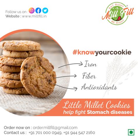 Cookies Packaging Design, Millet Cookies, Cookies Packaging, Food Tech, Cookie Packaging, Healthy Cookies, Millet, Stay Up, Chocolate Cookies