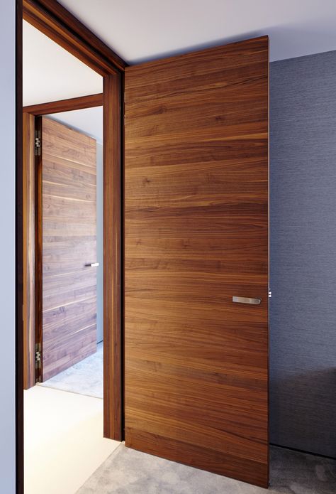 Bedroom Door Design Wooden Simple, Stylish Apartment Decor, Internal Doors Modern, Modern Wood Doors, Contemporary Interior Doors, Flush Door Design, Internal Wooden Doors, Modern Exterior Doors, Wooden Front Door Design