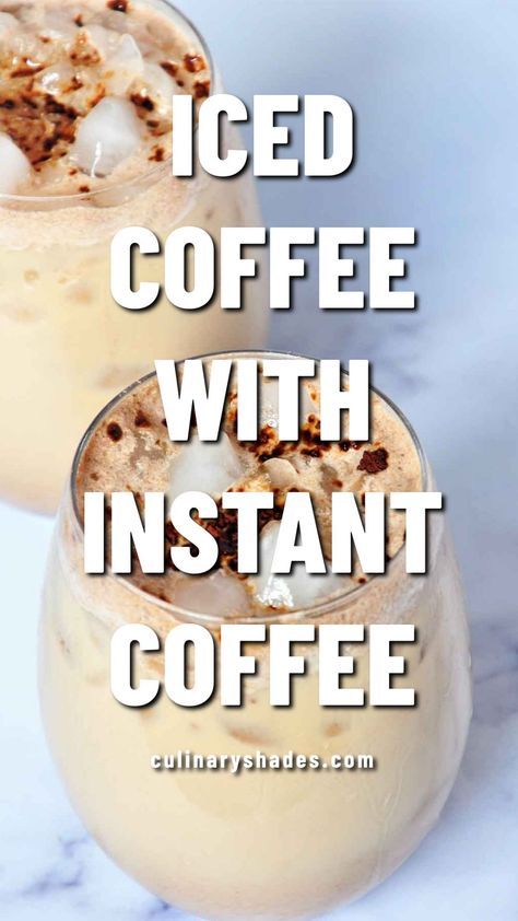 Nescafe Instant Iced Coffee Recipes, Instant Coffee Drink Recipes, Coffee With Instant Coffee, Diy Iced Coffee With Instant Coffee, Starbucks Instant Coffee, Iced Instant Coffee, Instant Iced Coffee Recipe Easy, Starbucks Instant Coffee Recipes, Instant Coffee Drinks