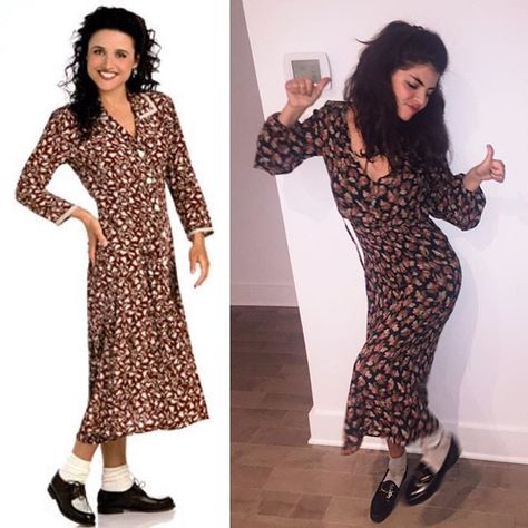 Elaine Benes Seinfeld Costume, Seinfeld Party, Funny Halloween Costumes For Women, Work Appropriate Halloween Costumes, Iconic Costumes, Witches Brooms, Iconic Halloween Costumes, Elaine Benes, Fashion Costume Halloween