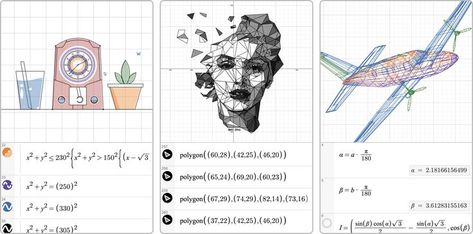 Desmos is a really useful tool along with Geogebra to have students draw out linear and quadratics functions on the the calculator. It can also be used for art and creativity. Geogebra Art, Desmos Graphing Art, Desmos Art, Art And Creativity, Elevated Bed, Student Drawing, Math Practices, Graphing Calculator, Calculator