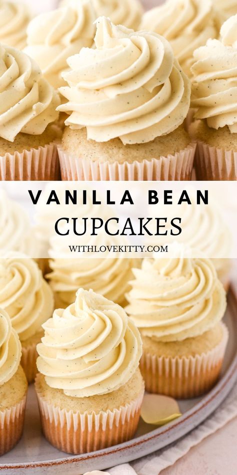 Vanilla Bean Buttercream Frosting, Vanilla Bean Icing, Vanilla Cake Frosting, Vanilla Bean Recipes, Vanilla Bean Frosting, Vanilla Bean Buttercream, Vanilla Bean Cupcakes, Vanilla Pod, Icing Recipes